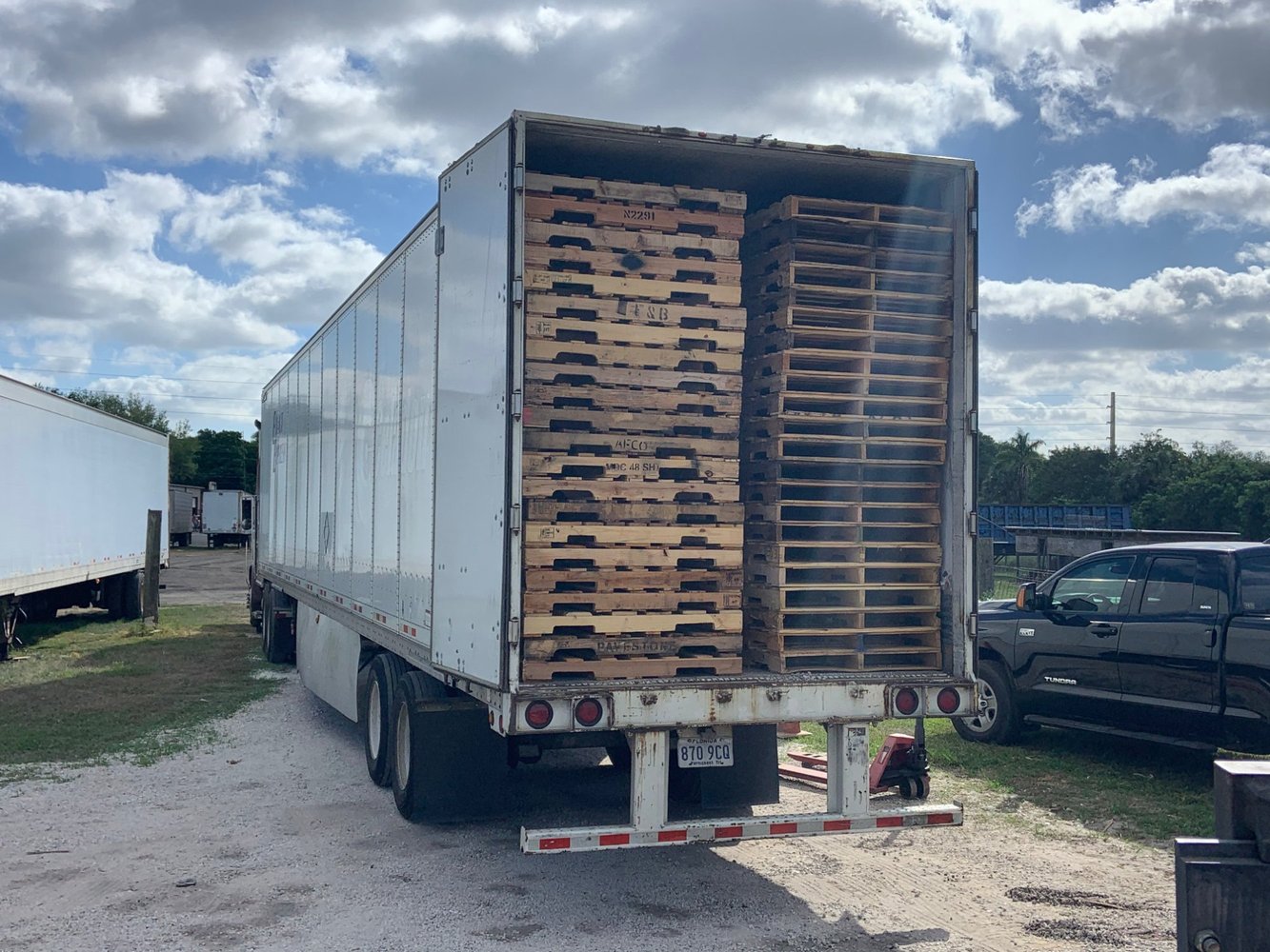 GMA pallets loaded in dry van trailer